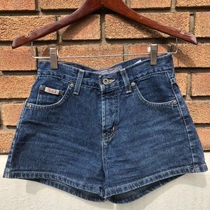 High waisted blue jeans short shorts by Bluenotes
